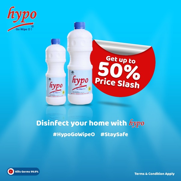 HYPO BLEACH SLASHES PRICE TO ENCOURAGE SAFER ENVIRONMENT AGAINST COVID-19